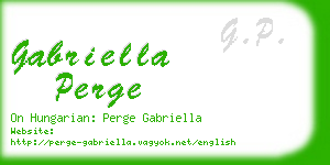gabriella perge business card